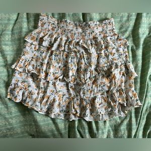 Floral printed skirt